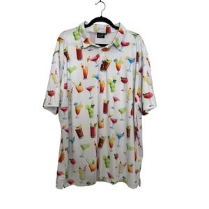 Sunday Swagger‎ Men's 3XL Short Sleeve Button Up Shirt Cocktail Print